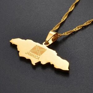 Jamaica flag necklace
